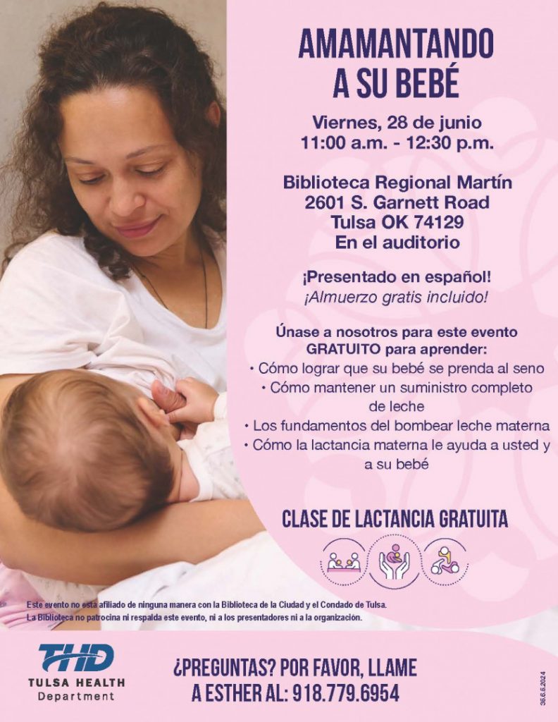 Flyer for June Spanish Breastfeeding class