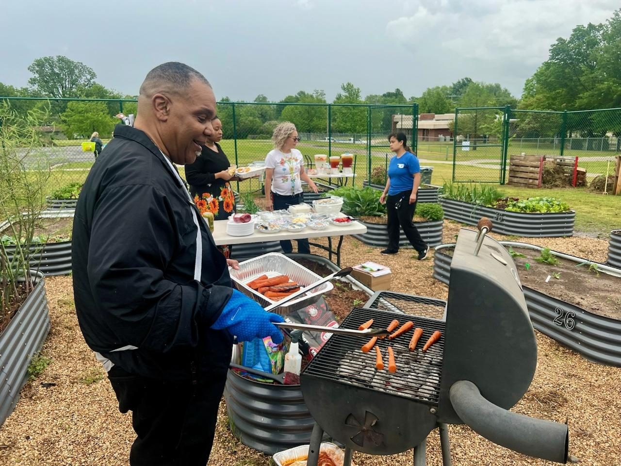 rill at Community Garden Event